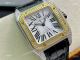 Swiss Quality Iced Out Cartier Santos De Watch Two Tone Sapphire Crystal (2)_th.jpg